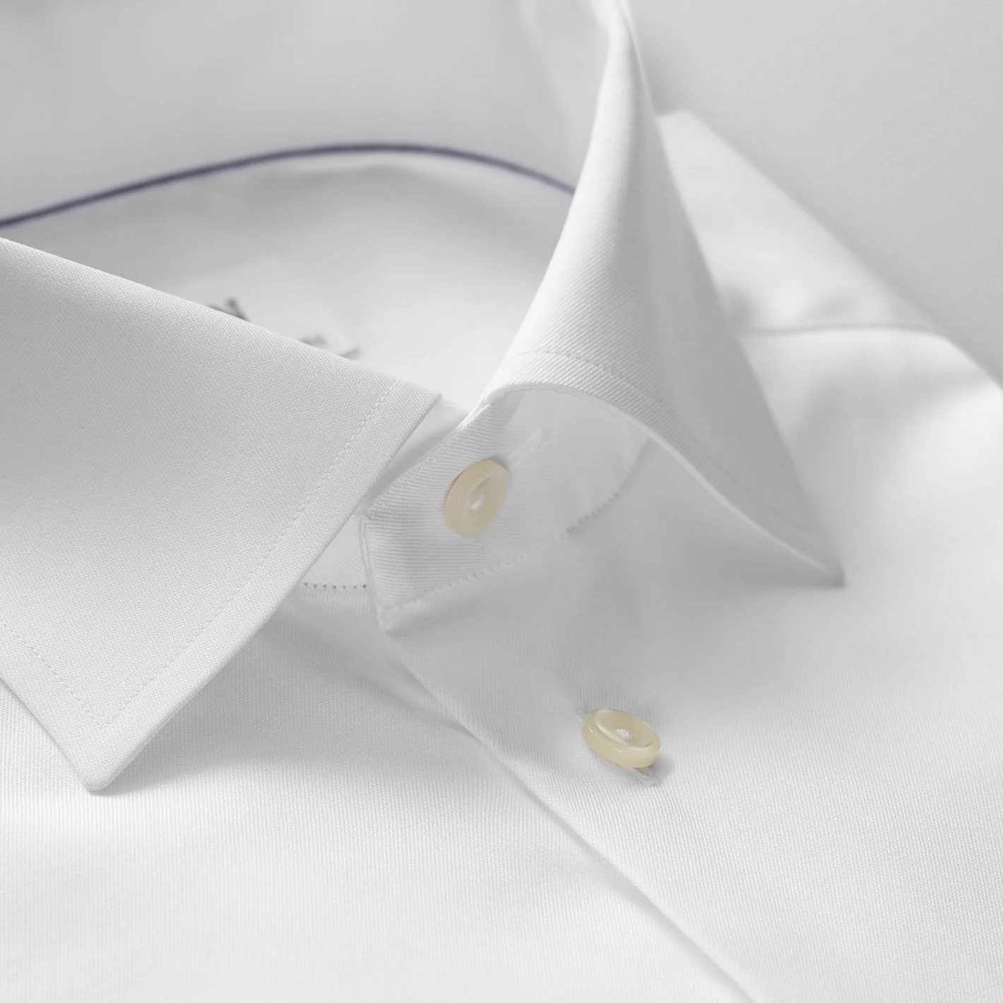 Slim White Signature Twill Shirt - Image 3